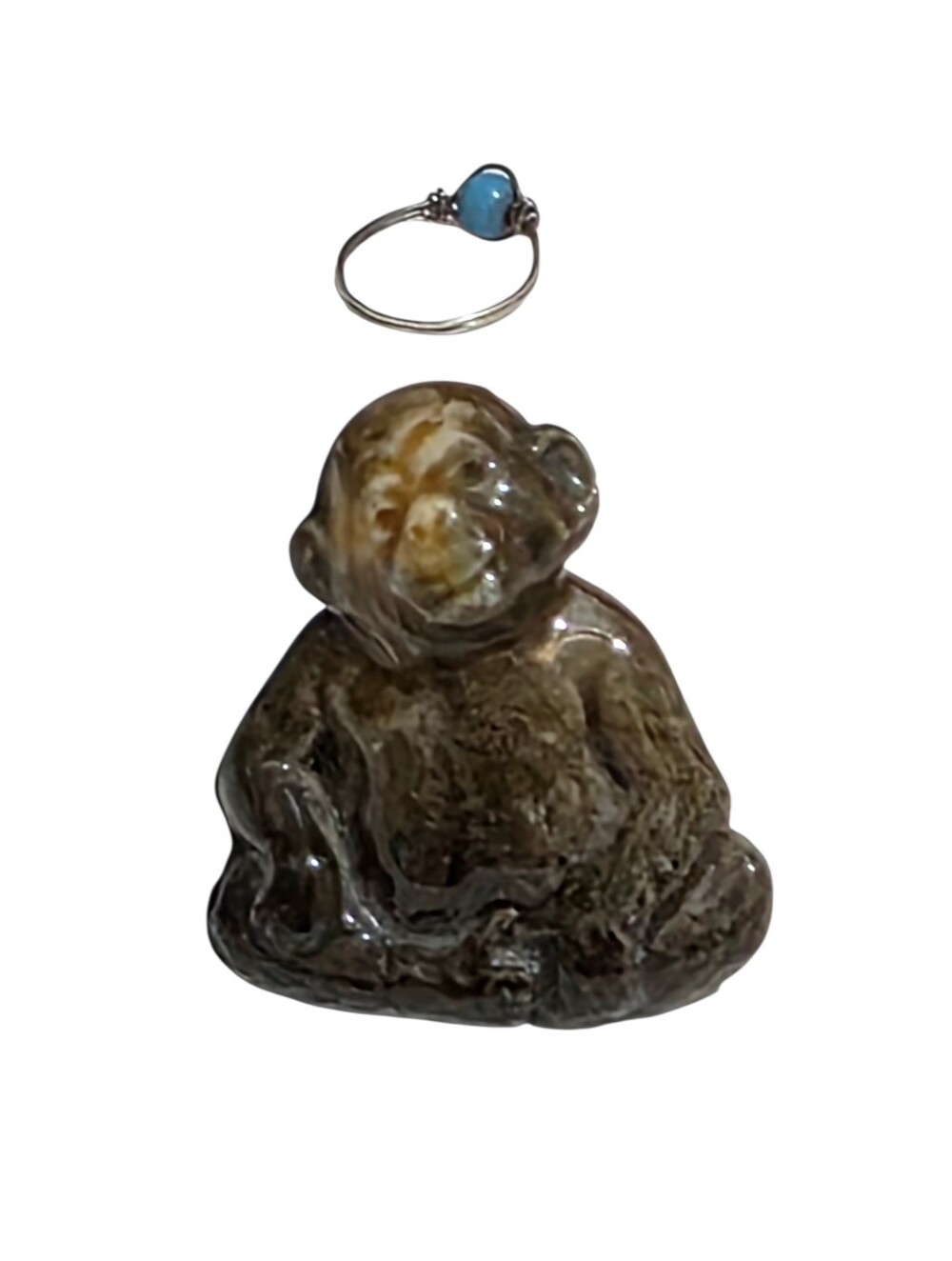 vintage Wade Whimsies porcelain miniature figurine of a chimpanzee